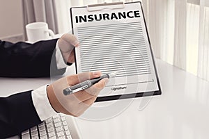 Staff recommended the benefits of insurance coverage