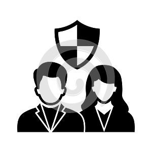 Staff security Vector Icon which can easily modify or edit