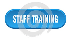 staff training button. rounded sign on white background