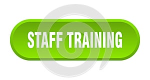 staff training button. rounded sign on white background