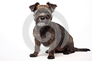 Staffordshire Bull Terrier Dog Upright On A White Background