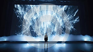 The stage becomes a canvas for an immersive LED matrix visual experience with constantly changing and hypnotizing