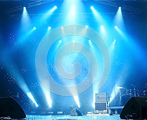 Stage before a concert