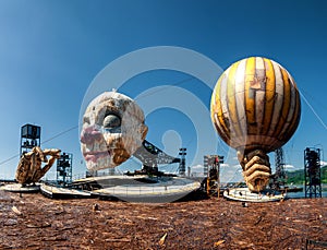 Stage Construction for the next Opera `RIGOLETTO` in Bregenz