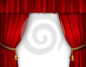 Stage curtain isolated