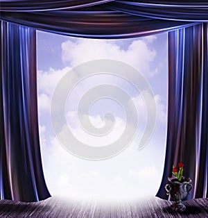 Stage curtains