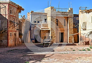 Stage decorations of Medina in Atlas Corporation Studios in Ouarzazate, Morocco