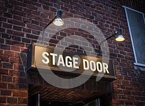 Stage Door Sign