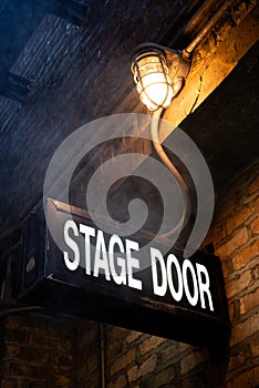 Stage Door sign