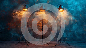 Stage With Lights and Smoke.