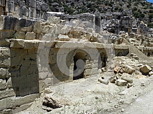 Stage of the Greco-Roman theater in Turkey