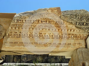 Stage of the Greco-Roman theater in Turkey