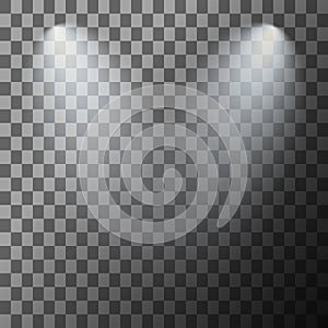 Stage illuminated spotlight