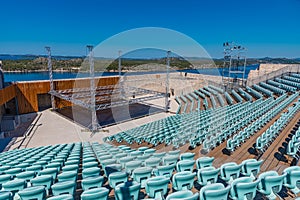 Stage inside of Michael's Fortress in Sibenik, Croatia