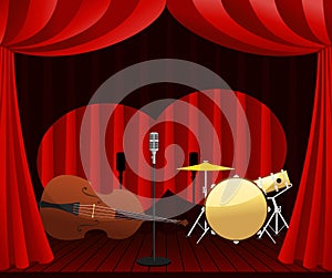 Stage for Jazz show