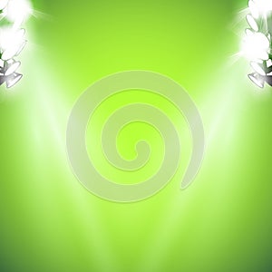 Stage with light and Sparkling