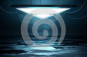 Stage Lighting and Empty Platform