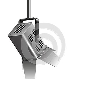 Stage lighting lamp vector design illustration