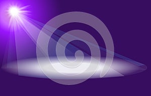 Stage lights room vector image