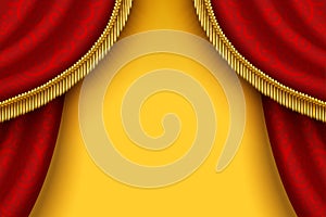 Stage red curtain background