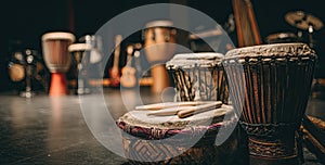 African Drums on Stage