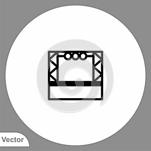 Stage vector icon sign symbol