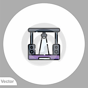 Stage vector icon sign symbol