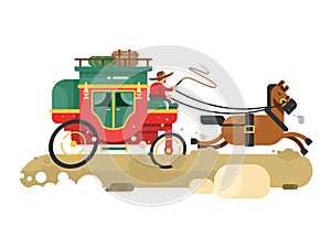 Stagecoach design flat