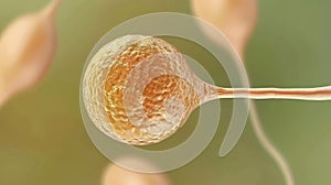 Stages of embryo development ovulation of secondary oocyte and fertilization process photo