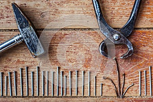 Stages of repair at home - to pull out the old nails