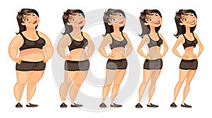 Stages of weight loss photo