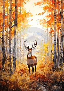 The Staggering Beauty of Deer Woods in Autumn photo