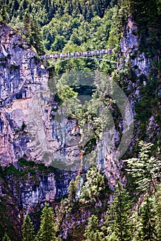 Staggering view of Marienbrucke in Schwangau, Germany