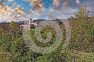 Staggia Senese, Siena, Tuscany, Italy: landscape at sunrise from photo