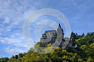 Stahleck castle in Bacharach in Rhine Valley