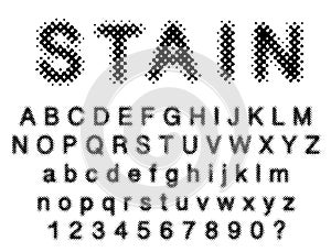 Stain font