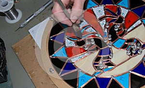 Stain Glass: burnishing