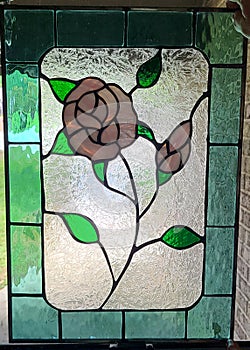Stain glass pane in my front window