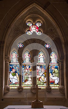Stain Glass Window St Lawrence Church Chart Seal