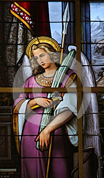 Stained Glass - Allegory on the Suffering of Jesus photo