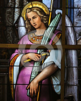 Stained Glass - Allegory on the Suffering of Jesus photo