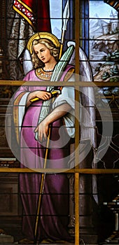 Stained Glass - Allegory on the Suffering of Jesus photo