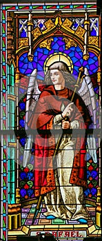 Stained Glass of the Archangel Raphael