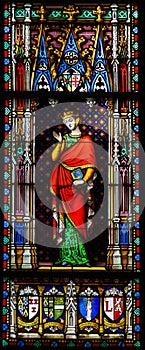 Countess Sibylla of Anjou - Stained Glass photo