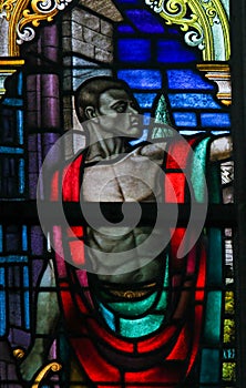 Stained Glass - black man