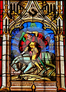 Stained Glass in the Cathedral of Bayeux