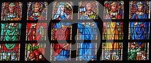 Stained Glass - Catholic Saints photo