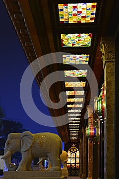 Stained glass ceiling ,colorful glass platfond,