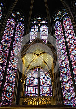 Stained glass in a chapel