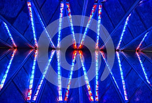 Stained Glass Chapel Ceiling at the United States Air Force Academy Chapel at Colorado Springs